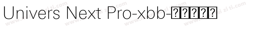 Univers Next Pro-xbb字体转换